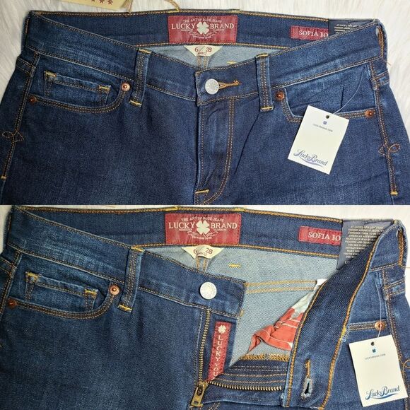 NWT|Lucky Brand Sofia Blue Denim Boot Jeans, 6/28 - Picture 3 of 8